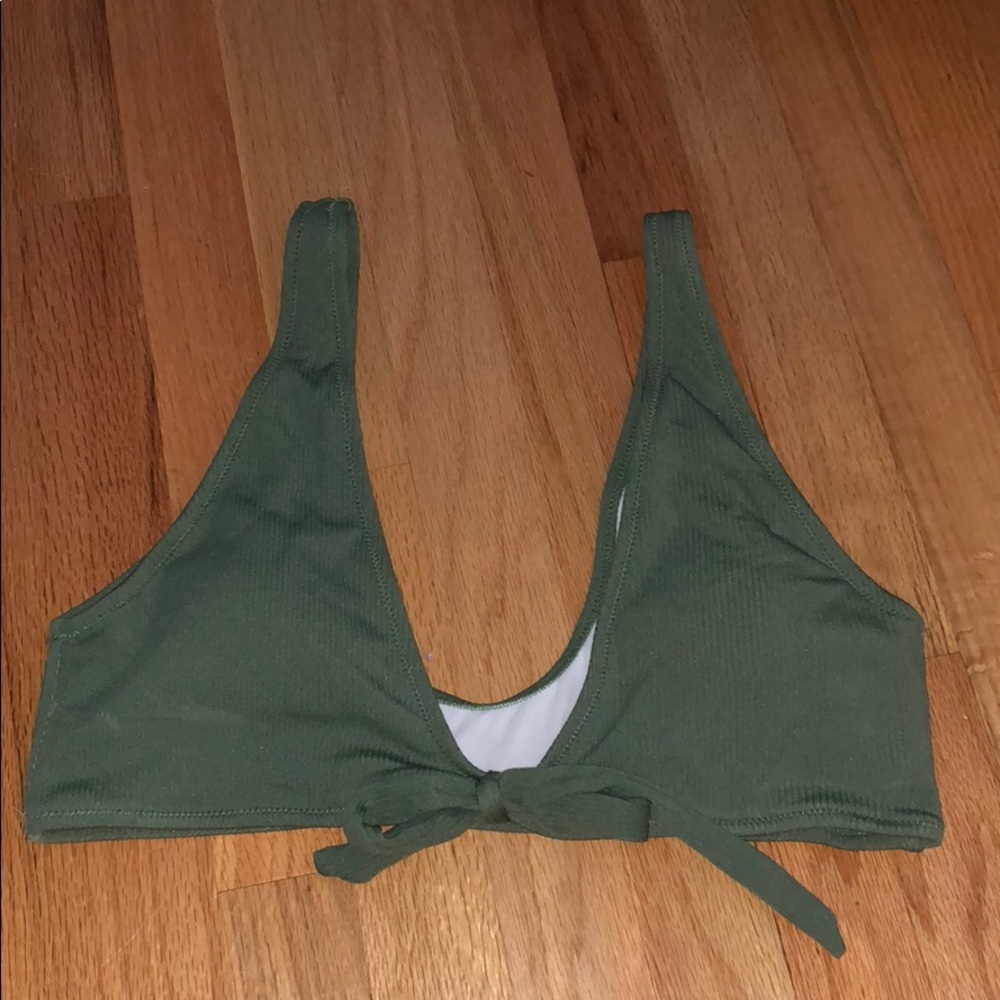 Shein olive green swim suit